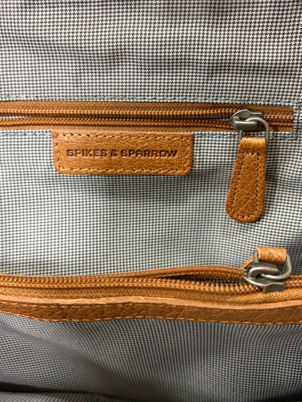 Spikes & Sparrow Brown Leather Backpack